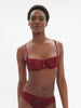 Half cup bra - Spinel Red