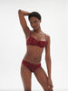 Half cup bra - Spinel Red