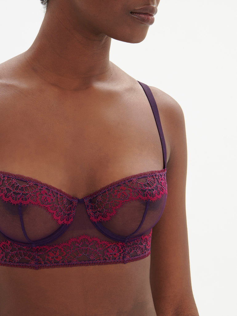 Half cup bra - Euphoria Purple