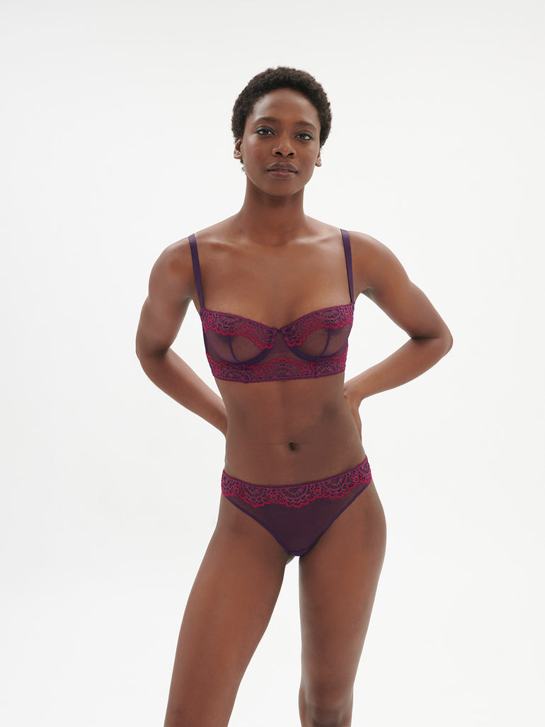 Half cup bra - Euphoria Purple