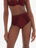 High-waist brief - Dark Red