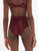 High-waist brief - Dark Red