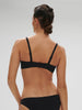 Underwired bandeau bikini top - Black