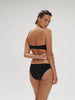 Underwired bandeau bikini top - Black