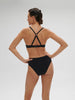 High-waist bikini brief - Black