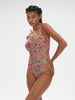 Wireless Molded One-Piece - Menara Pink Print