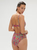 Underwired one-piece swimsuit - Menara Pink Print