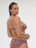 Underwired bikini top - Menara Pink Print