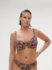 Underwired bikini top - Agadir Purple Print