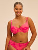 Underwired bikini top - Bright Rose Print