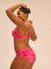 Underwired bikini top - Bright Rose Print