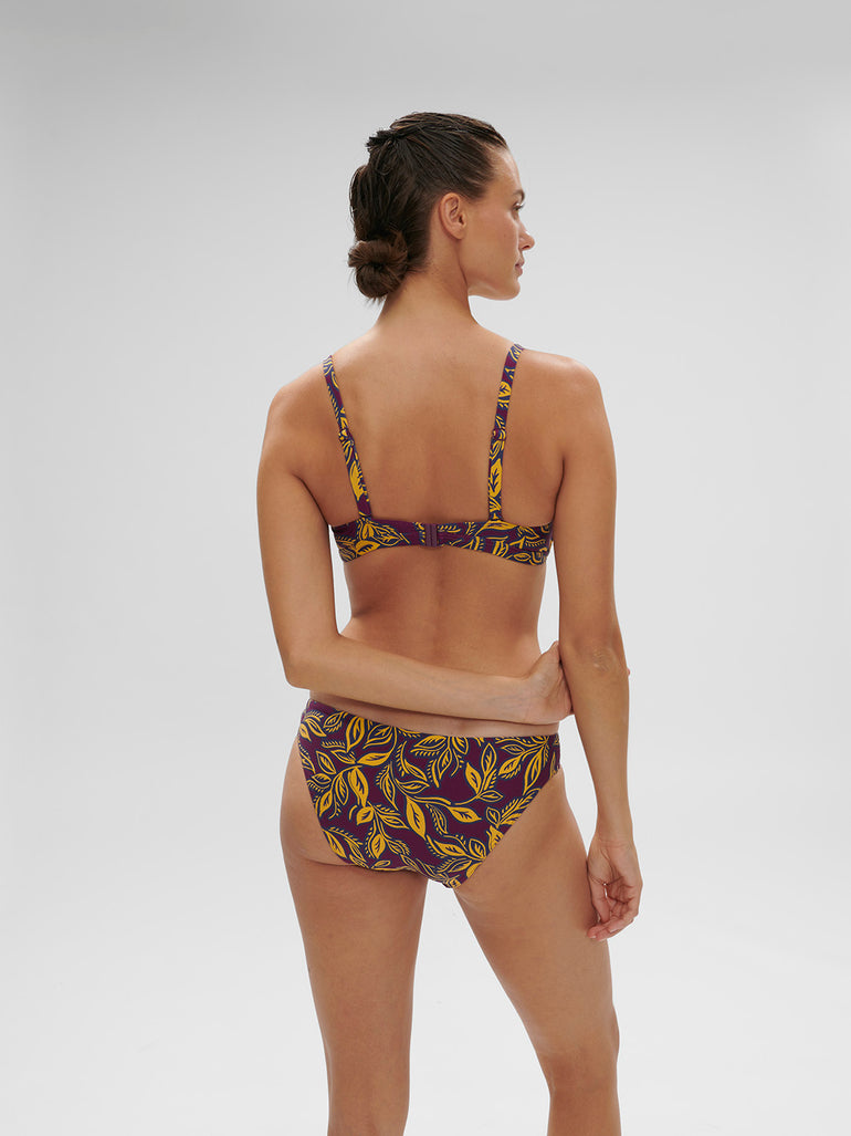 Bikini brief - Agadir Purple Print