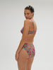 High-waist bikini brief - Menara Pink Print