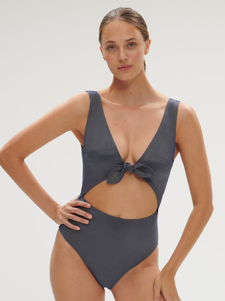 Wireless One-Piece - Lurex Midnight