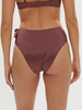 High-waist bikini brief - Lurex Dark Purple