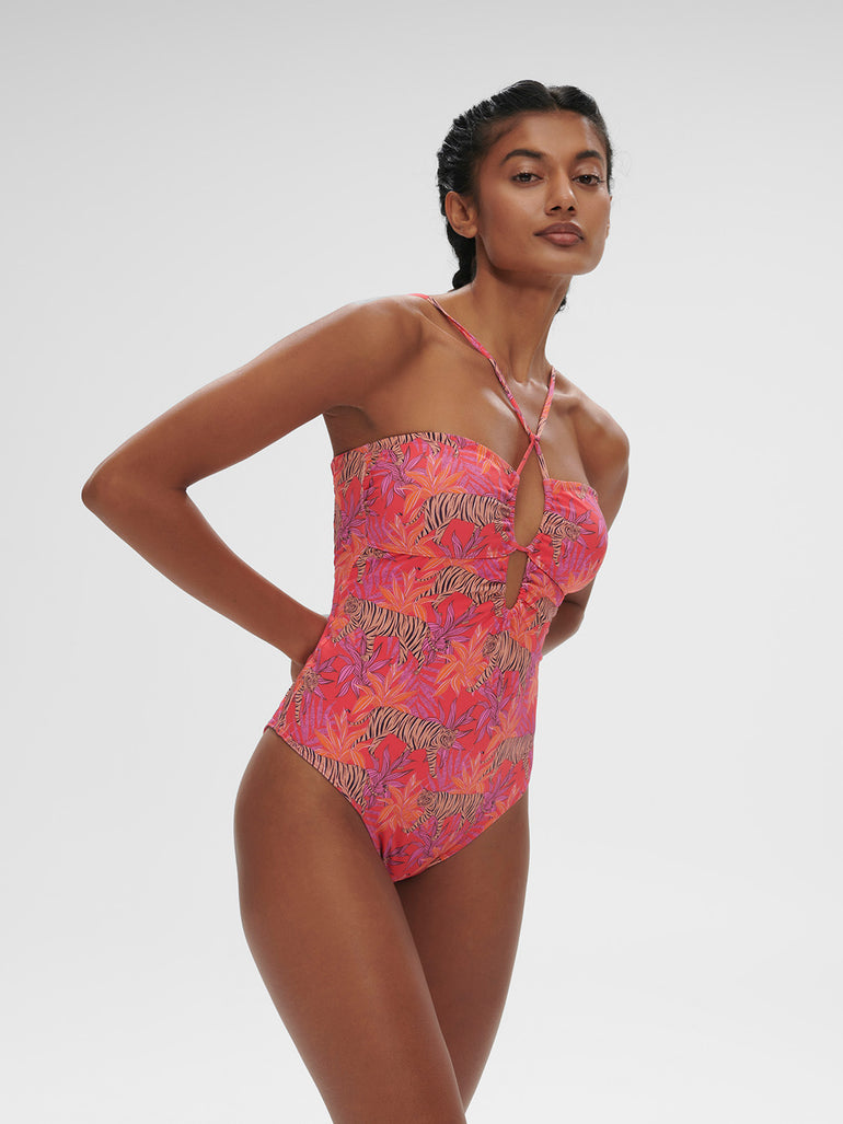 Wireless One-Piece - Jungle Dawn Print