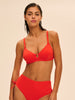 Underwired bikini triangle - Pomegranate