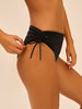 High-waist bikini brief - Black