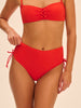 High-waist bikini brief - Pomegranate