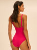 Underwired one-piece swimsuit - Lipstick