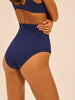 High-waist bikini brief - Midnight