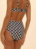 High-waist bikini brief - Sailing print