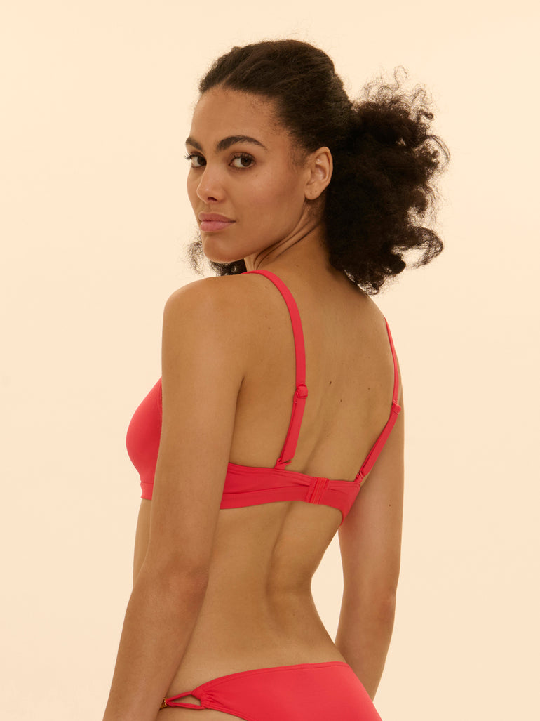 Push-up bikini top - Flamingo