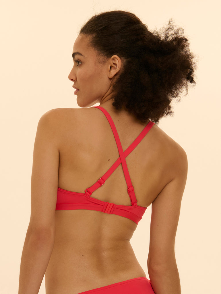 Push-up bikini top - Flamingo