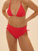 High-waist bikini brief - Flamingo