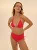 High-waist bikini brief - Flamingo