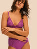 Soft cup triangle bra - Divine Purple