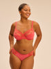 Full cup support bra - Coralia Red