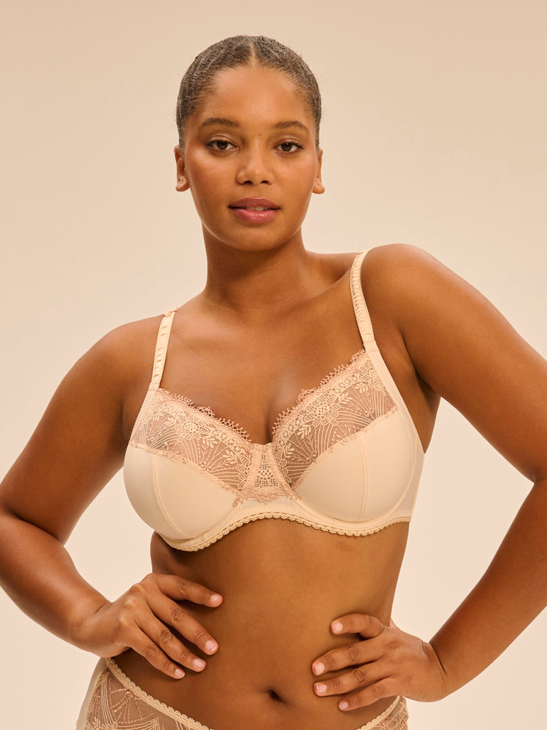 Full cup support bra - Chic Beige