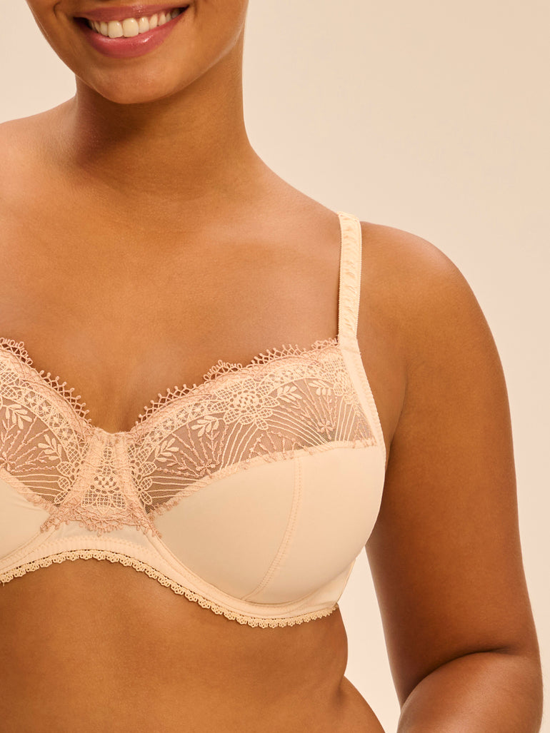 Full cup support bra - Chic Beige