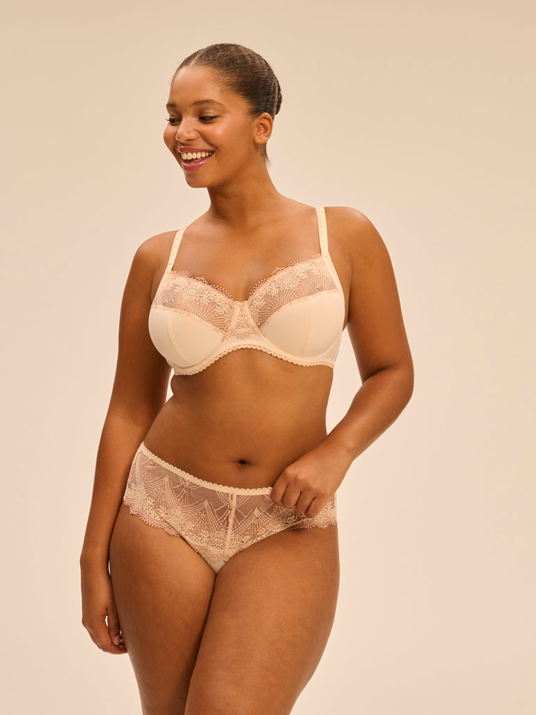 Full cup support bra - Chic Beige