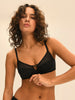 Soft cup triangle bra - Black