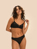 Soft cup triangle bra - Black