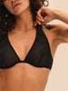 Underwired triangle bra - Black