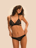 Soft cup triangle bra - Black