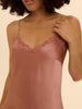 Top with embroidery - Smokey Pink
