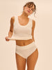 High-waist brief - Natural
