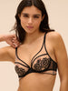 Plunging underwired bra - Light Tatoo