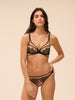 Plunging underwired bra - Light Tatoo