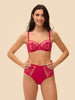 High-waist brief - Cranberry