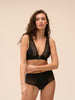 Soft cup triangle bra - Black