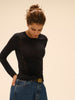 Long Sleeve Top - Black