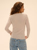 Long Sleeve Top - Mottled beige