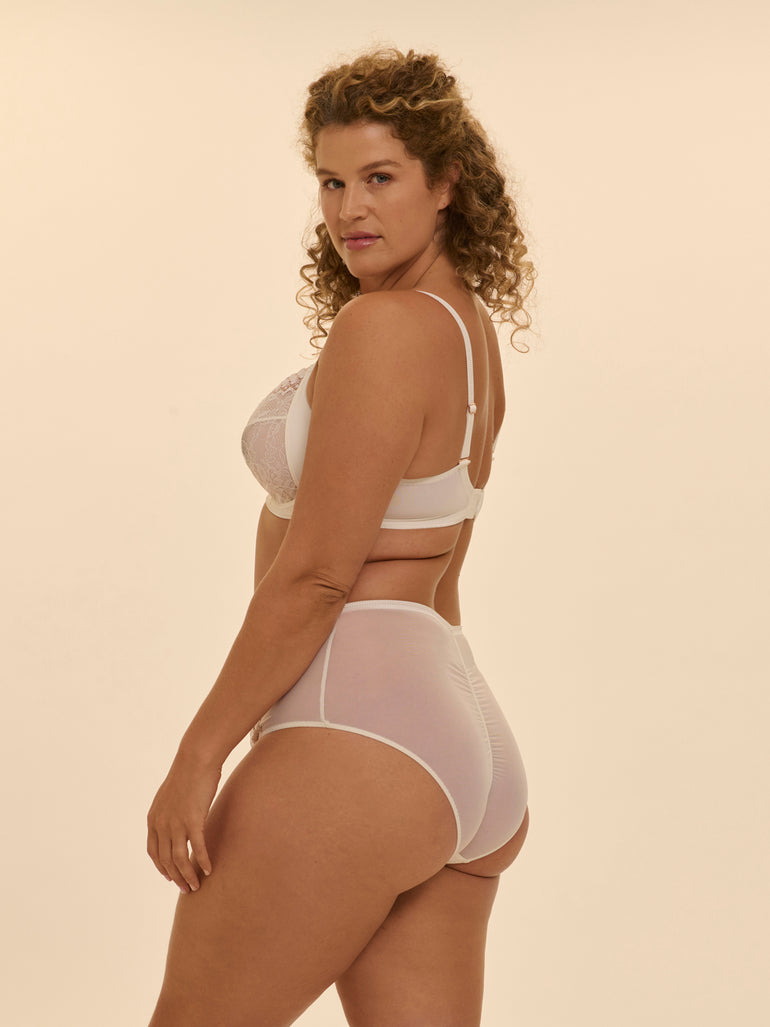 Full cup support bra - Natural