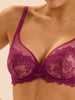 Plunging underwired bra - Desire Pink