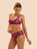 Plunging underwired bra - Desire Pink